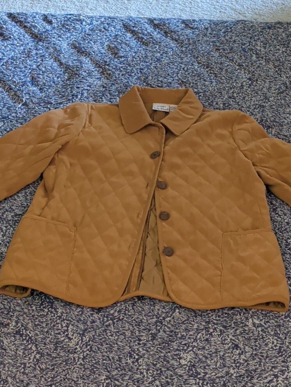 Vintage Koret City Blues Women's Sz. S Quilted Tan Jacket